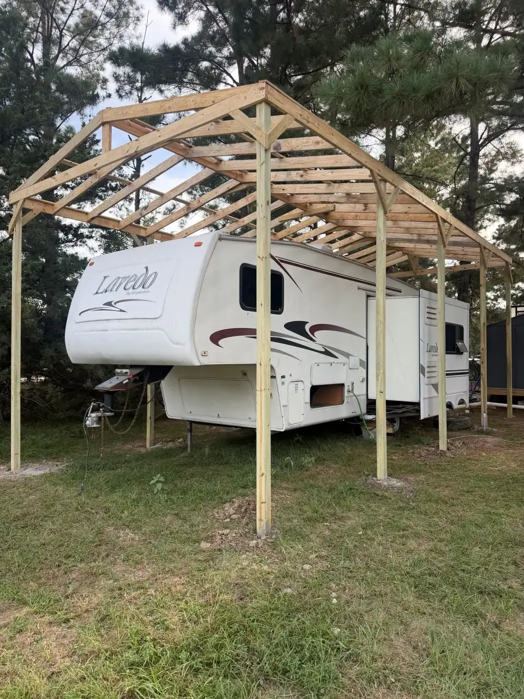 Custom RV Covers and Carport Construction in Livingston Texas